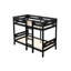 Lit superposé noir - capacité de poids de 330 lb, hauteur des pieds 31 po, sans rangement simple / simple 42,77 po de profondeur-1012143715