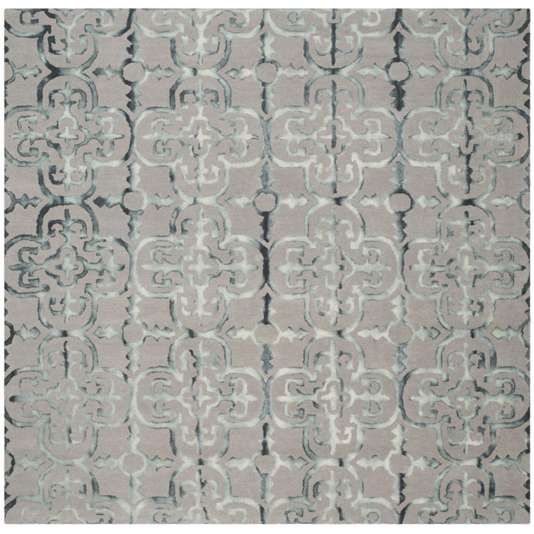 Budde Hand Tufted Wool Geometric Rug