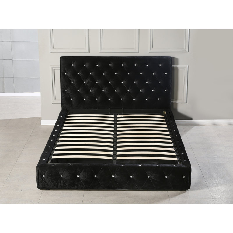 Lackey Upholstered Ottoman Storage Bed, Super King (6')