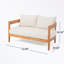 Mobilier d'extérieur d'extérieur en bois avec coussin moelleux