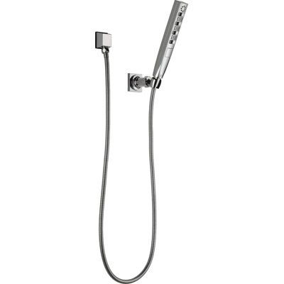Pomme de douche murale Tetra H2Okinetic, douche à main à 4 réglages, douche à main avec boyau
