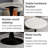 27.6-Inch Coffee Table, Mid-Century Modern Style Dining Table, Suitable For 2-4 People, Featuring A Round Marble Tabletop, For Various Settings.-132816623-132816620