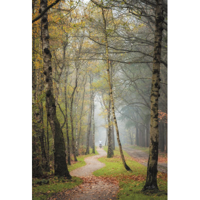 «Biking Thru Autumn» par Martin Podt, reproduction sur toile