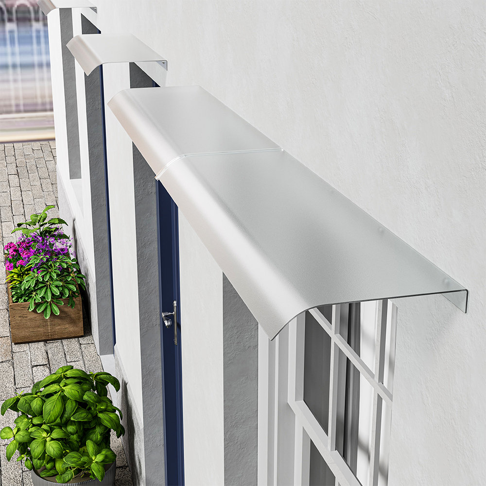Dakota Fields Plastic Cover Retractable Door / Window Awning