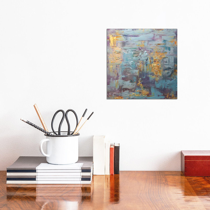 The Moon by Osnat Tzadok - Wrapped Canvas Painting, 30.48cm H x 30.48cm W x 1.91cm D