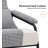 Doroty Modern Accent Chair with Ottoman, Mid-Century Lounge Soft Fabric Seats Club Armchairs-275664763