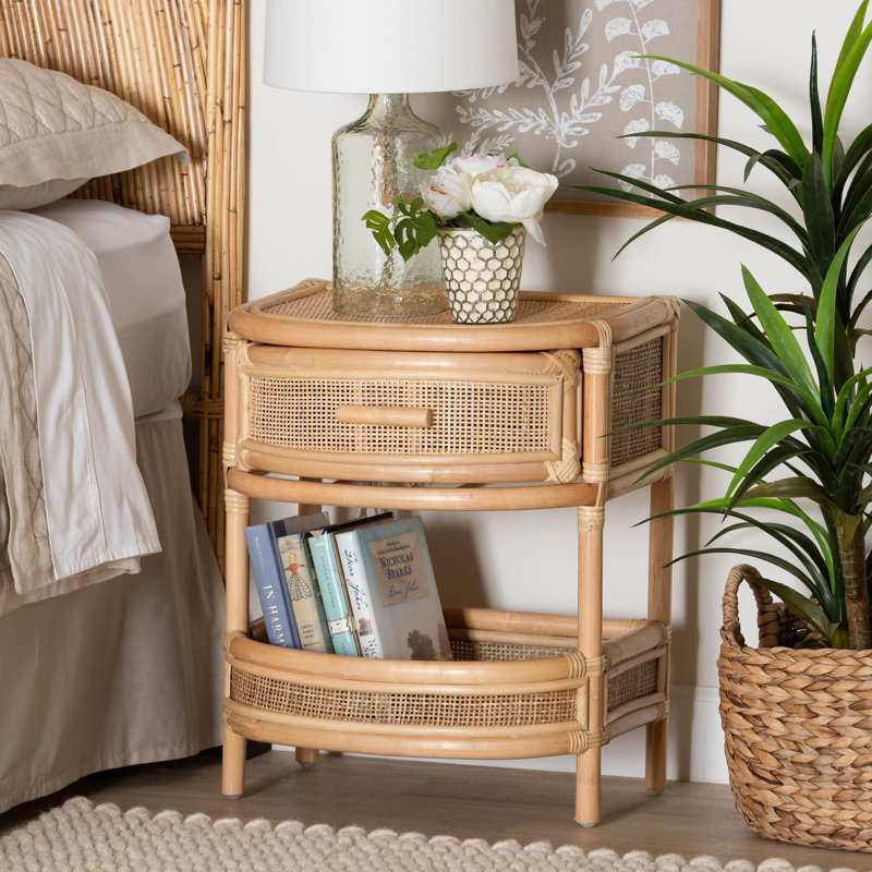 Brieann 17.9'' W Wicker / Rattan Nightstand