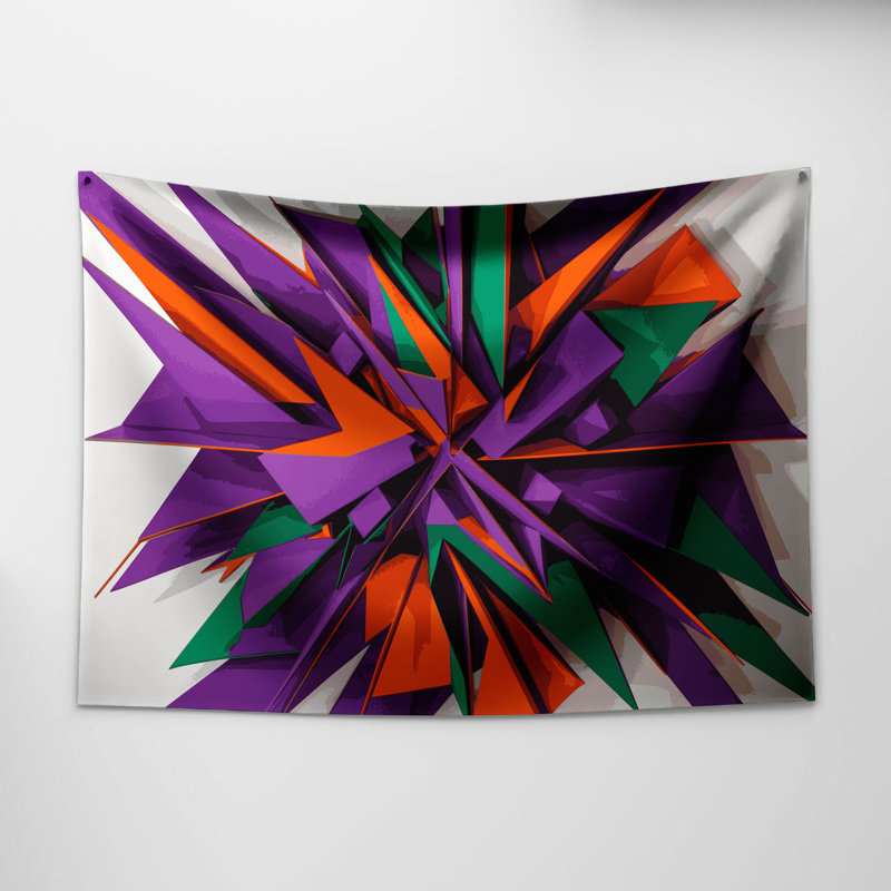 Tapisserie murale géométrique, 26 po x 36 po