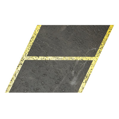 Carreau de mosaïque auto-adhésif en pierre 4 po x 4,6 po