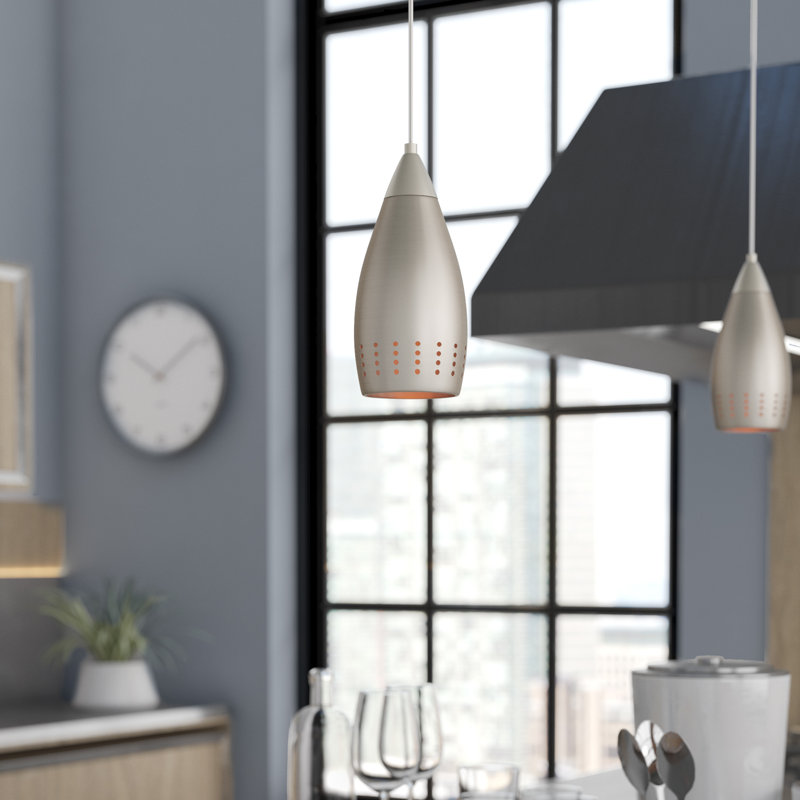 Luminaire suspendu en forme de goutte à 1 lumière Apalachin