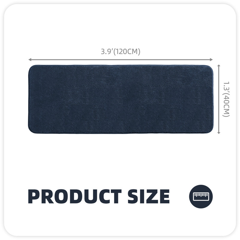 Tapis de couloir avec envers antidérapant, Tapis de couloir 1 pi 4 po x 3 pi 11 po