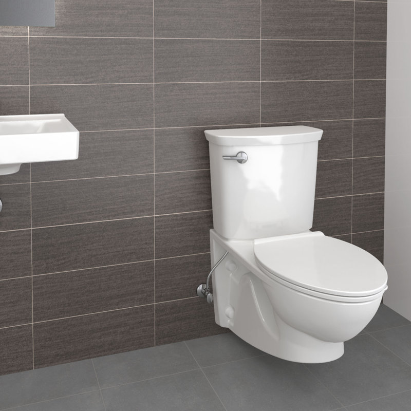 American Standard Glenwall 1.28 Gallons GPF Elongated Wall Mounted Kit (Seat Not Included), Left Hand Trip Lever