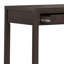 Bureau en bois massif l 72 po Hollander de style contemporain avec plateau pour clavier et 2 tiroirs latéraux
