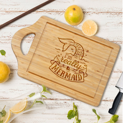 Mermaid Life - 1 Piece Bamboo Cutting Board