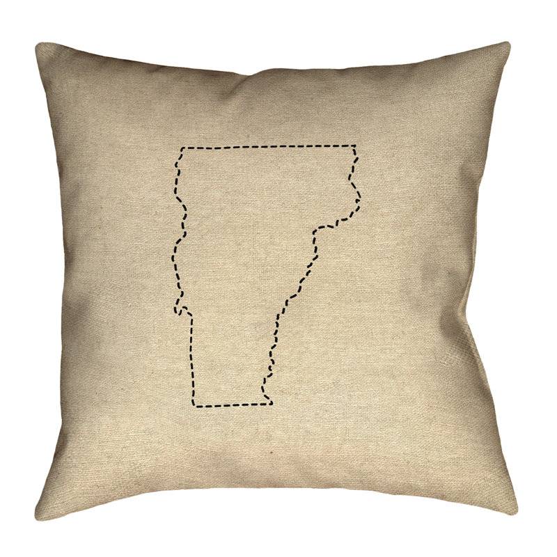 Housse de coussin Katelyn Smith Vermont, 14 po x 14 po, Coussin décoratif, Polyester filé
