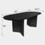 Luciana  67" Solid Oak Oval Dining Table-1987696140