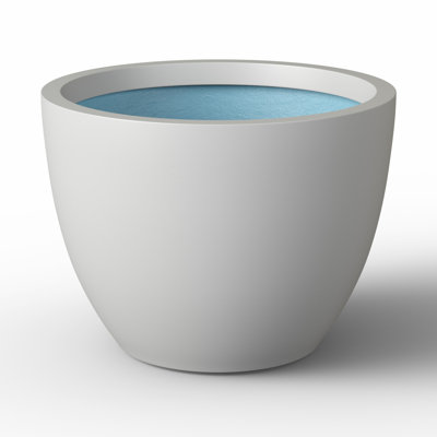 Large Concrete Round Planter / Pot With Drainage Holes