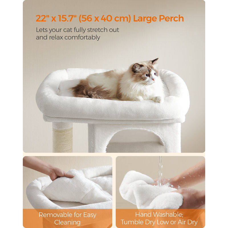 84cm H Cat Tree, White