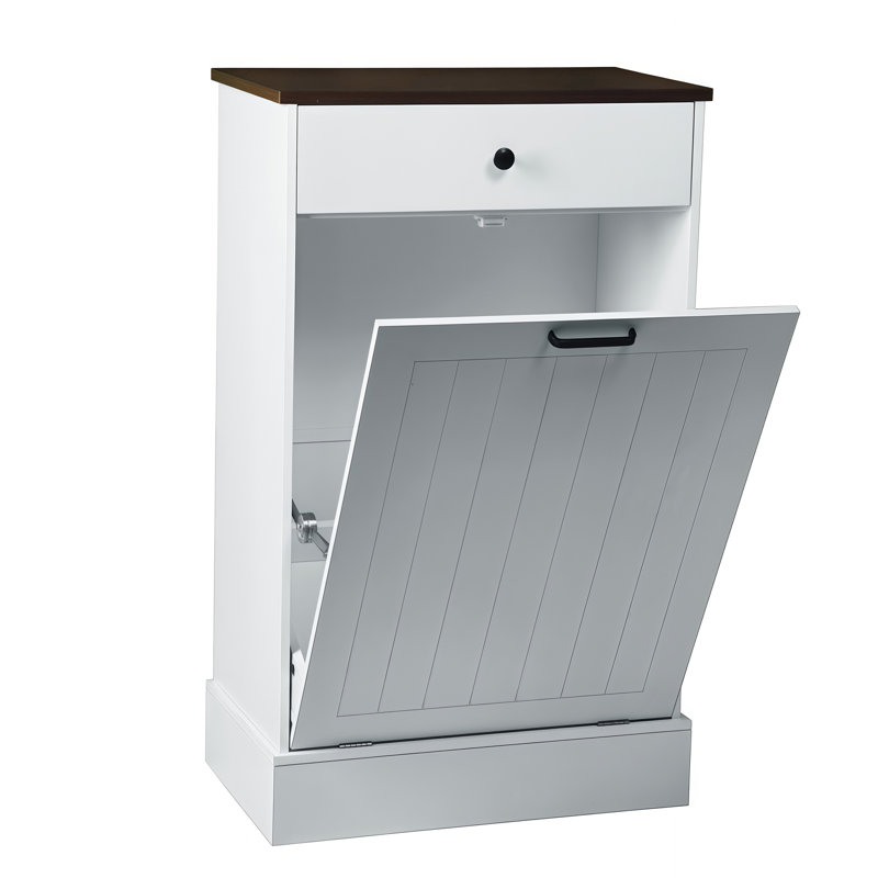 Armoire à poubelle inclinable