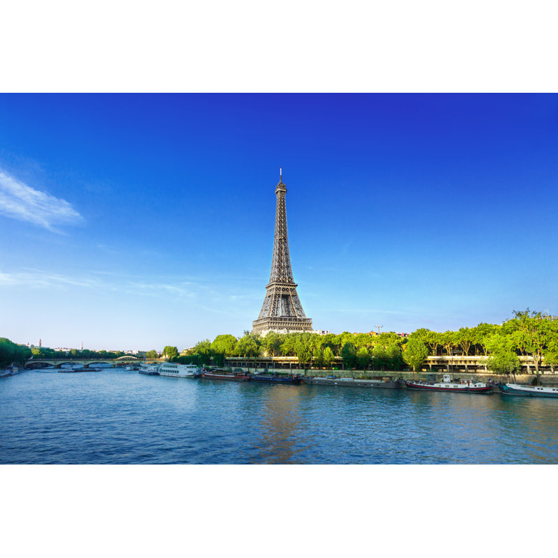 Eiffel Tower - Wrapped Canvas Print, 20cm H x 30cm W