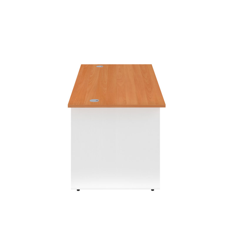 Solid Wood Base Desk Shell, Beech, 73cm H x 160cm W x 60cm D
