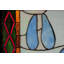 Deer and Cougar Tracks Stained Window Panel