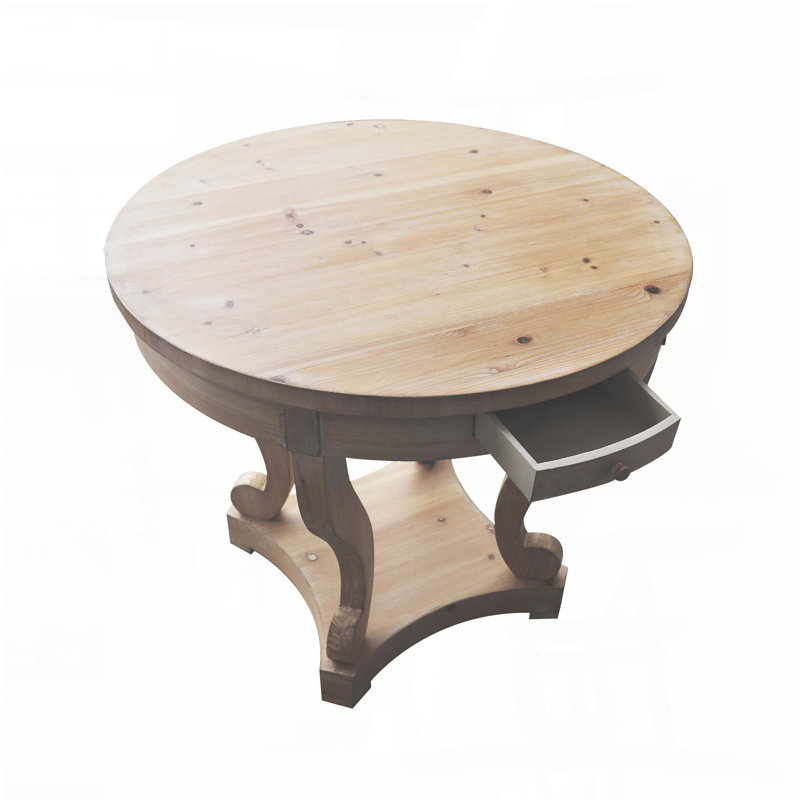 Table de salle à manger de style campagnard avec tiroirs de rangement