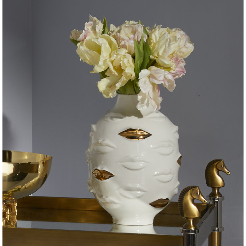 Gilded Muse Gala Round Vase
