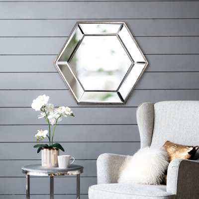 Miroir mural hexagonal Adiela