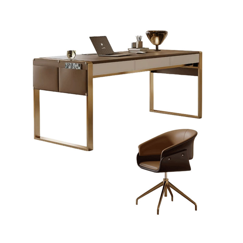 Bureau de luxe minimaliste, H 29,5 po x l 55,1 po x P 23,6 po