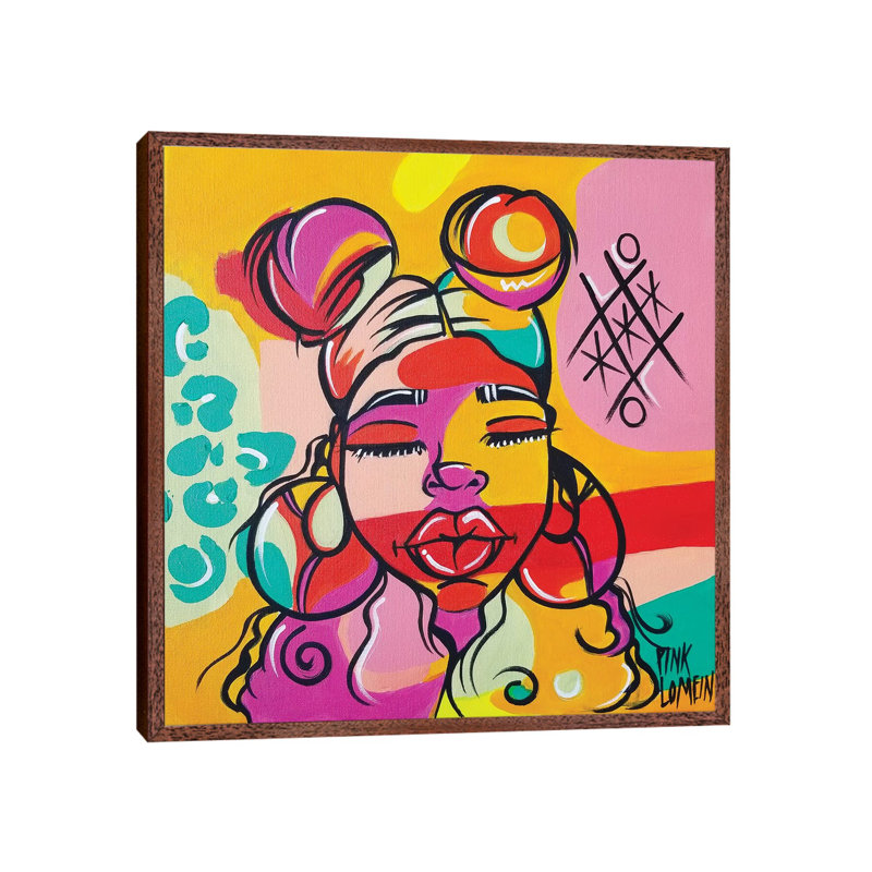 Philly by Pinklomein - Gallery-Wrapped Canvas Giclée on Canvas, 45.72 cm H x 45.72 cm W, Classic Wood Floater Frame