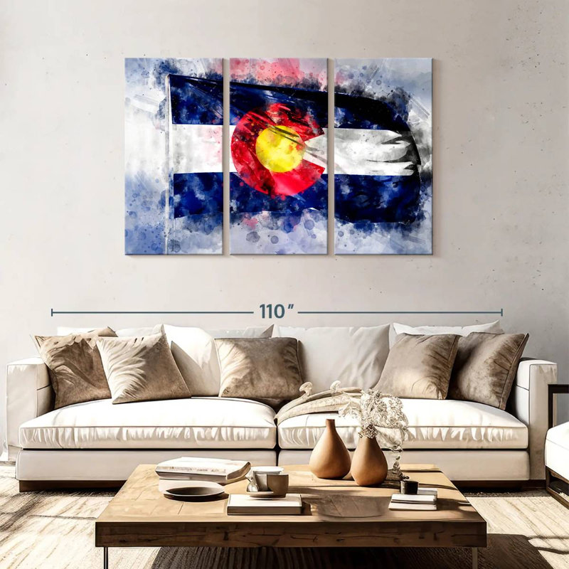 Colorado Flag, 48" H x 74" W