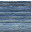 Tapis bleu abstrait en laine tissé à plat à la main Hossain-1209835122