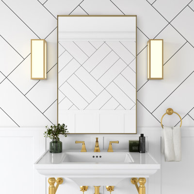 Carey Metal Flat Wall Mirror
