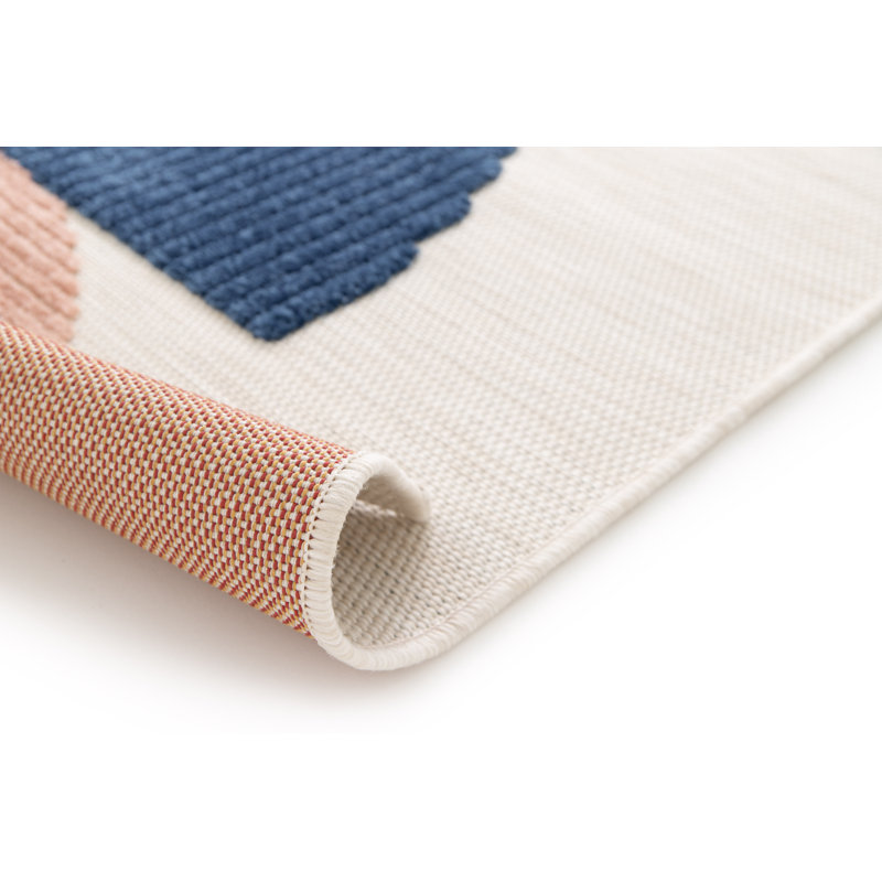 Chrystina Geometric Shapes Flatweave Indoor / Outdoor Area Rug, Rectangle 160 x 230cm