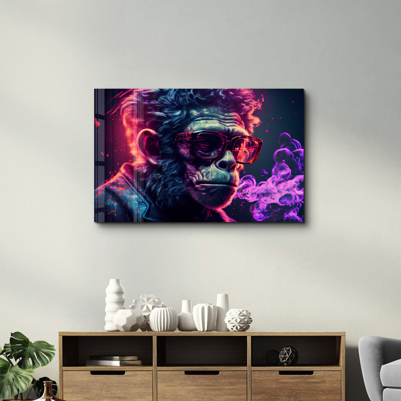 Elegant Tempered Glass Wall Art Painting, 13.8 x 21.7 inches | 100% Tempered Glass, Thickness: 0.16 inches | UV Printed for Vibrant Colors | Perfect for Home Decor, Living Room, & Office Spaces