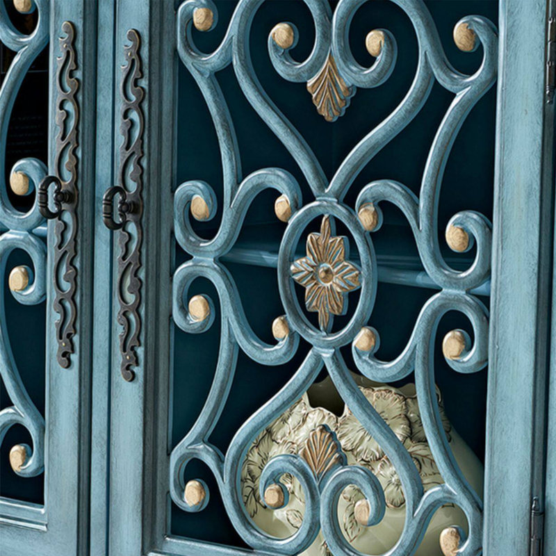 Armoire latérale de style américain, Bleu