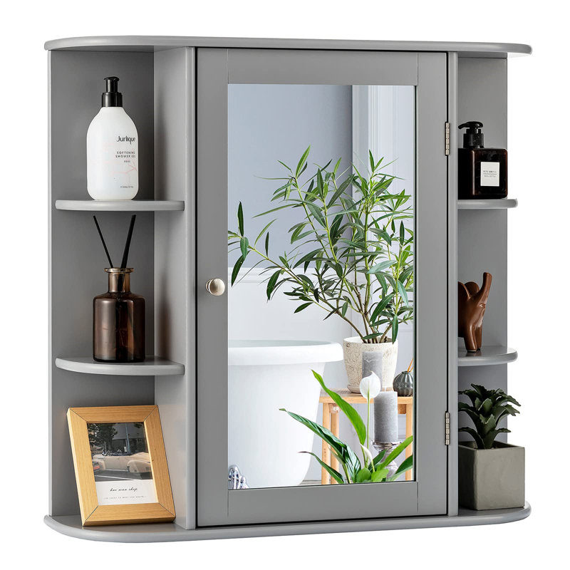 Feguens Bathroom Cabinet, Grey