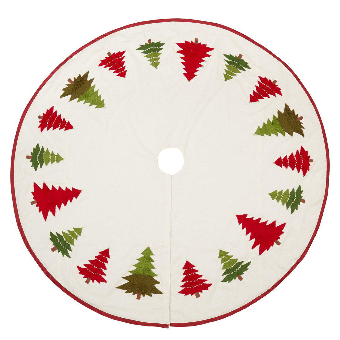 Charm Embroidered Tree Skirts Saro