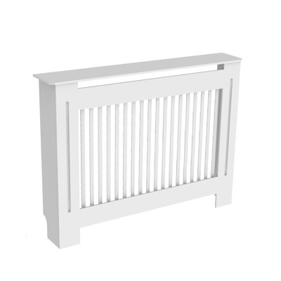 Tall Slatted Radiator Cover Heating Heater Vertical Cabinet Grill Shelf