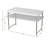 48" Plastic Rectangular Adjustable Folding Table with 2 Height Settings - Indoor and Outdoor