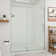 Oceanus 55" - 59" W x 75" H Single Sliding Frameless Shower Door with Clear Glass