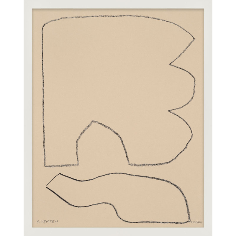Outlines 3 Print by Michael Kempen, 50" H x 40" W x 1.25" D, White