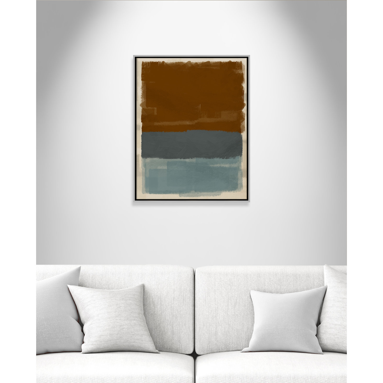 Turbulent Honesty Print by Marcus Prime, 23.5'' W x 29.5'' H, Silver Floater