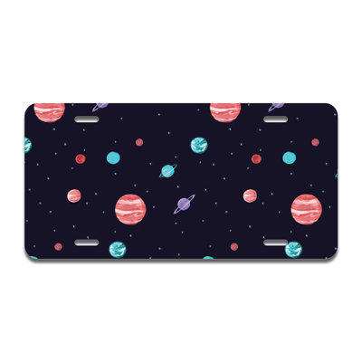 Bright Night Sky Aluminum Plate Frame