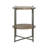 Tarenton Natural and Gunmetal Accent Table with Bottom Shelf