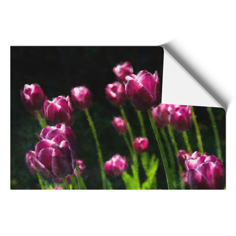 Pink Tulip Flowers - No Frame Print, 21cm H x 30cm W x 0.1cm D