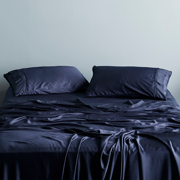 Signature Sateen Pillowcase, Full / Double Pillowcase + Pillowcases 2 Standard, Cloud