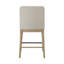 Chaise de salle à manger moderne 2 pièces Mid-Century - Bois massif avec revêtement en polyester