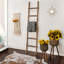 Rustic 6ft Tall Blanket Ladder, Decorative Freestanding Ladder For Storage - 19" x 2" x 76"-940195354